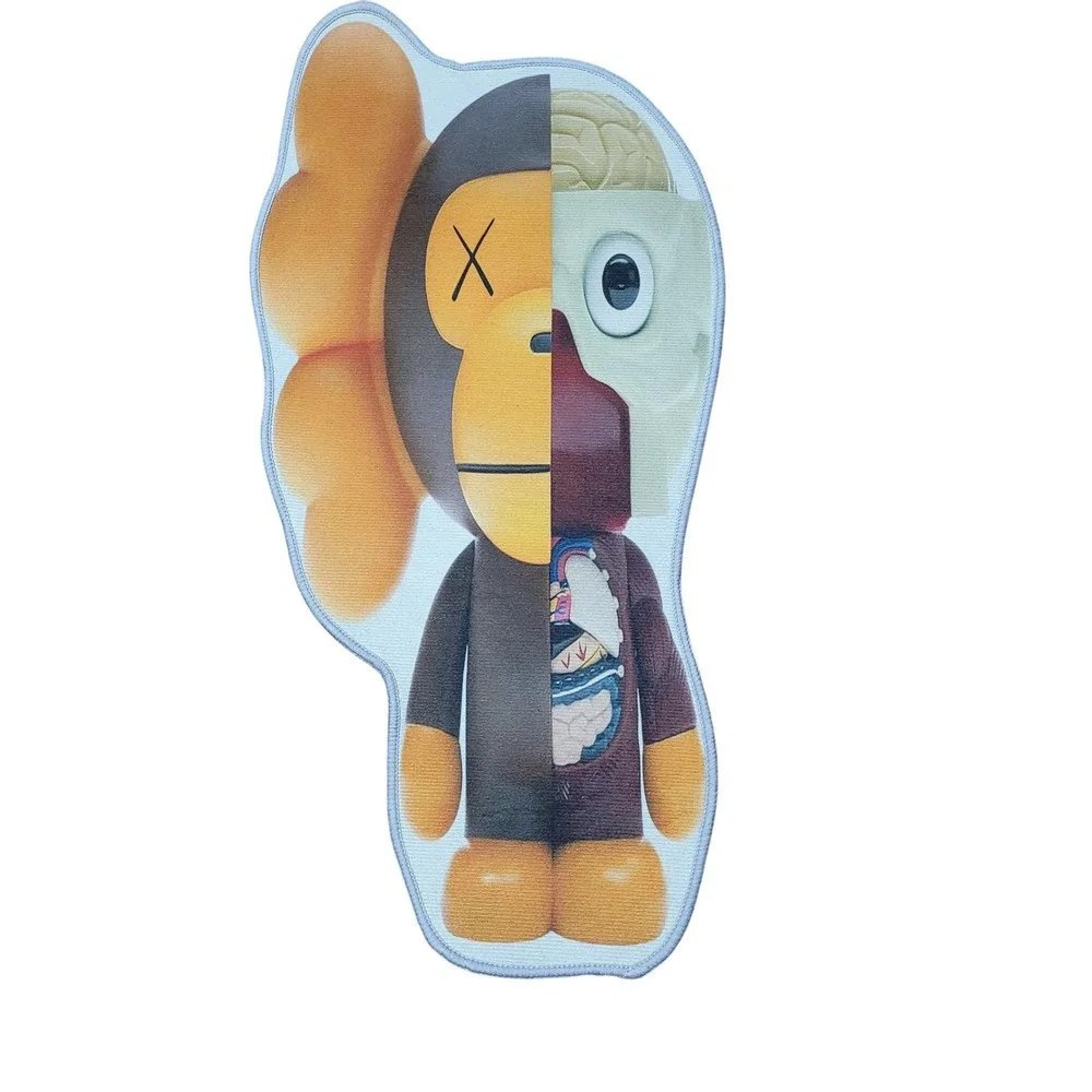 KAWS x Bape Dissected Milo Rug Bath Mat Collectible Art Decor Baby Milo 16